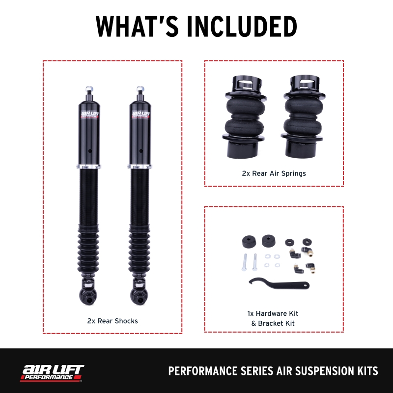 BMW F32 Suspension Coilover Kit - Rear - Air Lift - Air Lift Performance - `15-`21